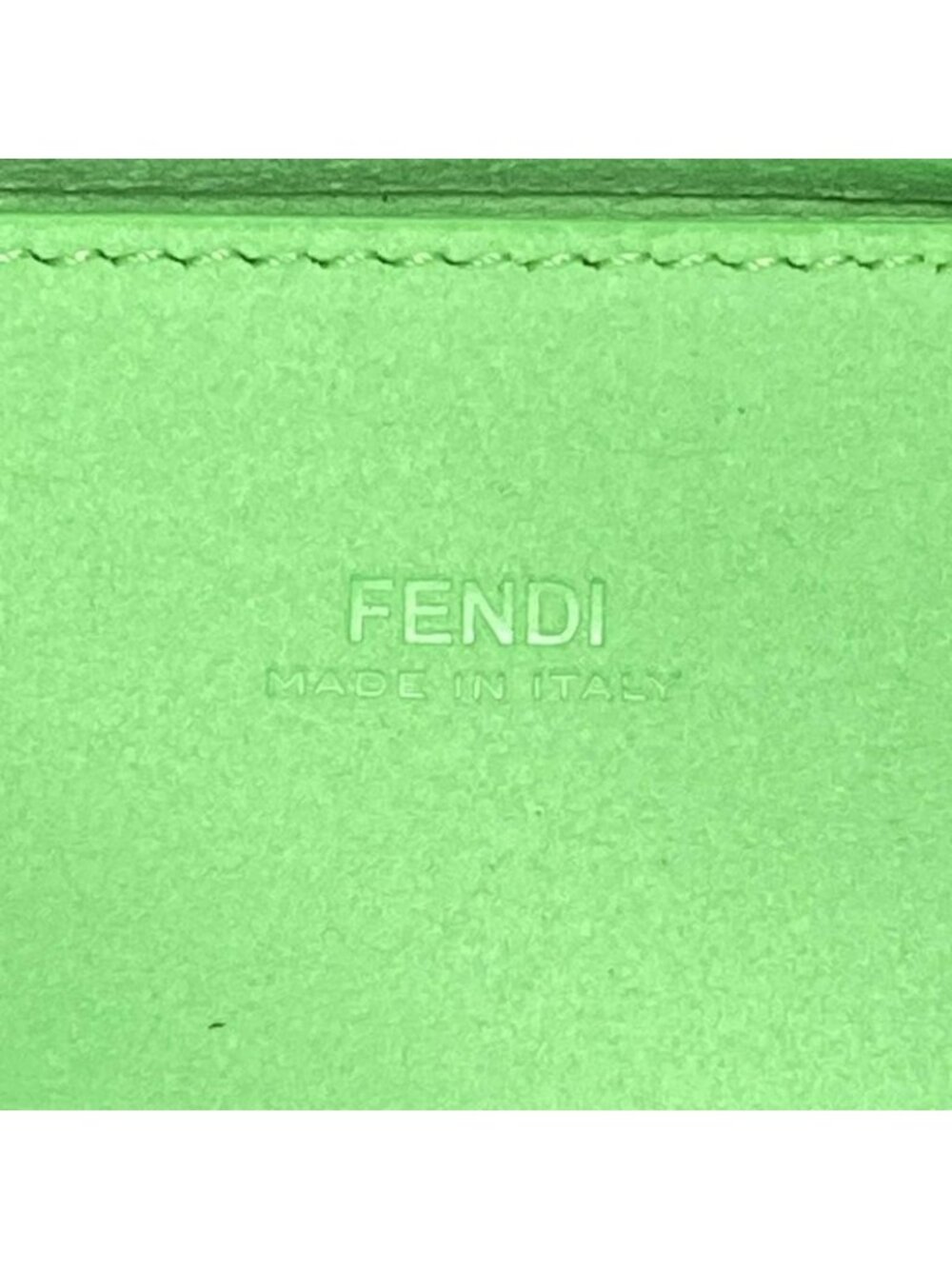 ★SOLD★ Fendi Tote Shopping Small Light Green Chain Shoulder Leather - Picture 9 of 15